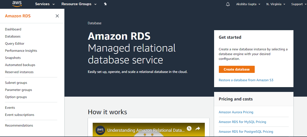 Tự học AWS | Hướng dẫn tạo một phiên bản RDS trong Amazon Web Services ...