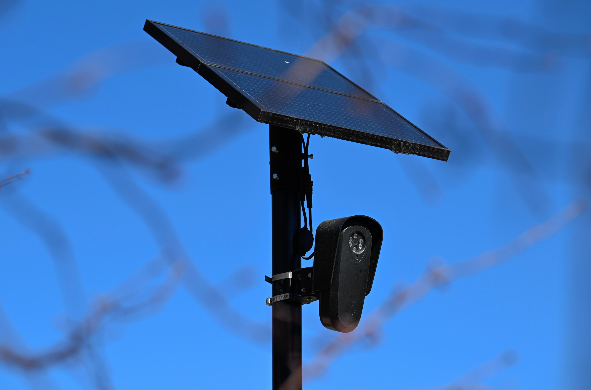 Camera nhận diện biển số của Flock Safety được lắp đặt tại Boulder, Colorado.